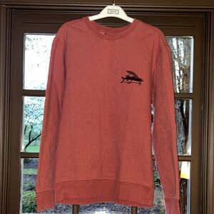 Patagonia Red Sweatshirt Soft Texture Casual Wear